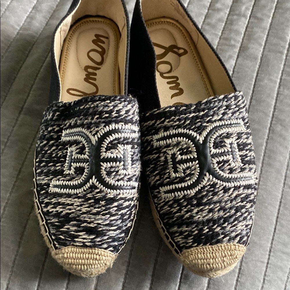 Sam Edelman Women's Black and Cream Espadrilles
